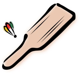 日本の伝統的な遊びである羽根つきに使われる羽子板と羽根