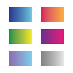 gradient colour set palette vector illustration