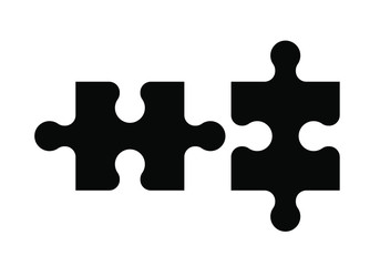 Obraz premium Puzzle icon. Simple illustration of puzzle vector icon for web design isolated on white background