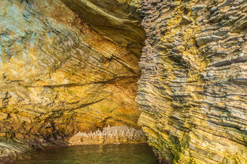 Blue caves Greece island of Zakynthos.