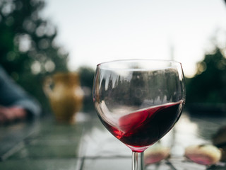 glass of red wine