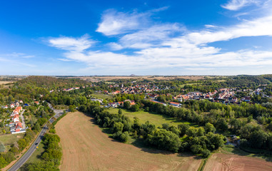 Mansfelder Land Blick über Mansfeld