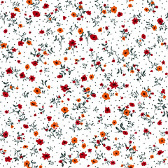 Seamless floral pattern with flowers