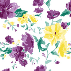 seamless pattern with flowers
