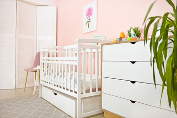 Obraz na płótnie Canvas Interior of modern baby room