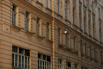Fototapeta na wymiar Facade of a classic building in Vienna