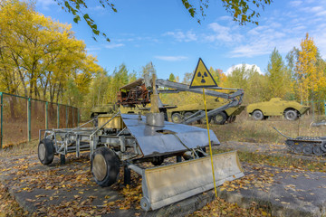 City ghost Pripyat. Chernobyl Exclusion Zone. The accident at the Chernobyl nuclear power plant....