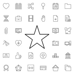 star neon icon. Elements of web set. Simple icon for websites, web design, mobile app, info graphics