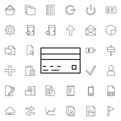 payment card neon icon. Elements of web set. Simple icon for websites, web design, mobile app, info graphics