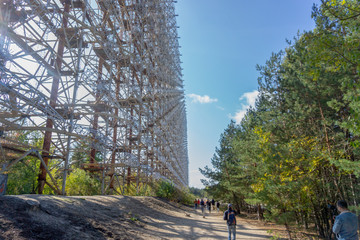 City ghost Pripyat. Chernobyl Exclusion Zone. The accident at the Chernobyl nuclear power plant....