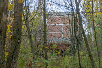 City ghost Pripyat. Chernobyl Exclusion Zone. The accident at the Chernobyl nuclear power plant....