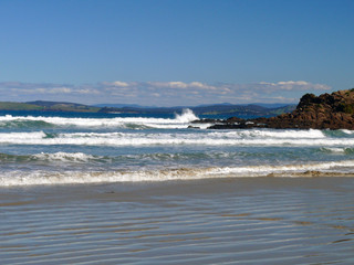 A view of Park Beach situated SE of Hobart in Tasmania.