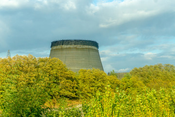 City ghost Pripyat. Chernobyl Exclusion Zone. The accident at the Chernobyl nuclear power plant....