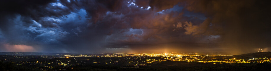 Storm over the city - Powered by Adobe