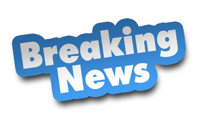 breaking news concept 3d illustration isolated