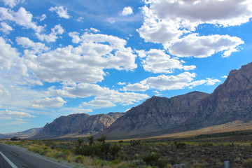 Scenic drive through Red Rock Canyon