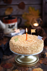 Delicious homemade millefeuille cake (Napoleon)