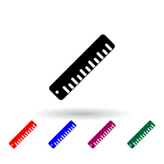ruler multi color icon. Elements of university life set. Simple icon for websites, web design, mobile app, info graphics
