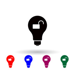 open idea multi color icon. Elements of university life set. Simple icon for websites, web design, mobile app, info graphics