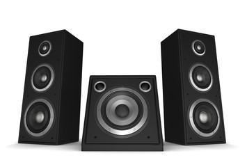 Fototapeta premium speaker concept 3d illustration