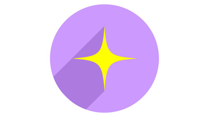 Fototapeta premium Star icon vector design. Simple stylish icons with shadow