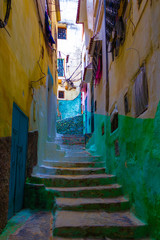 Old streets in old Moroccan city