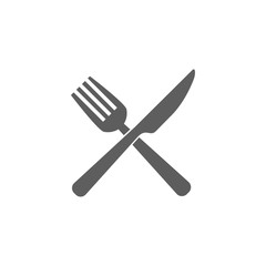 fork cross knife icon logo