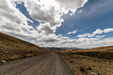Paisajes y naturaleza en los andes del Peru