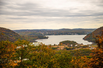 view of mountains and lake