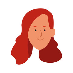 happy woman face icon image