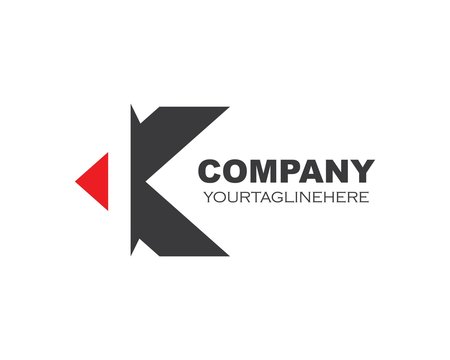 k letter illustration logo vector icon