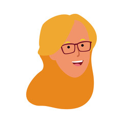 woman with glasses icon image