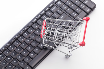 Shopping carts in large stores