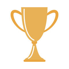 trophy icon image, flat design
