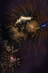 New Year celebration fireworks in Brazil