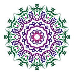 Mandala pattern black and white good mood