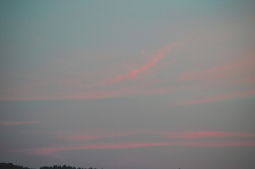 sunset over sea