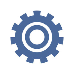 gear wheel icon, isolated design