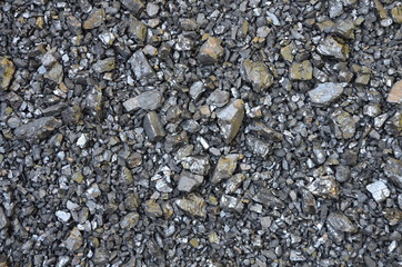 Coal anthracite enriched in two fractions.