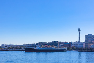 Obraz premium (神奈川県ｰ都市風景)横浜大桟橋から見渡す風景３
