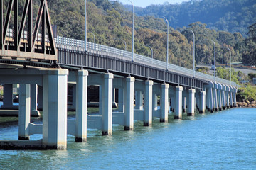 Brooklyn Rail Bridge Over Hawkesbury River Australia