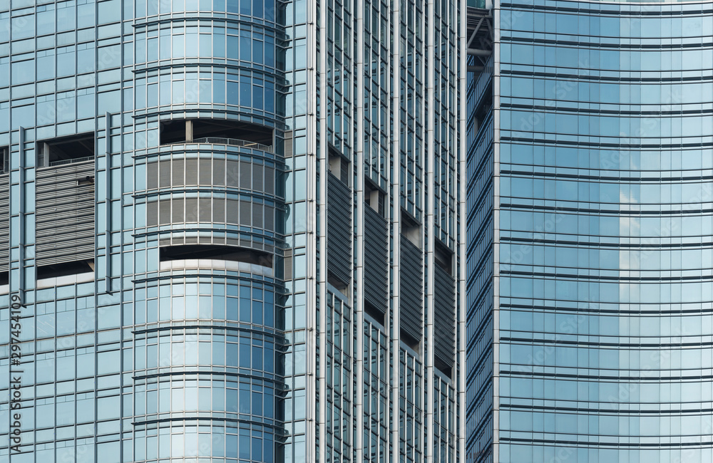 Aufkleber exterior of modern architecture. building abstract background
