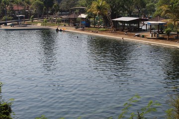  'Selokambang' nature tourism is located in Puwosono Village, Sumbersuko District, Lumajang Regency, Indonesia. The water is clear and weekends are always crowded with visitors.