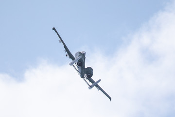Tail view of an A-10 Thunderbolt II 