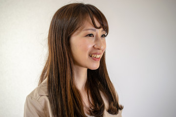 Naklejka premium 可愛い女性イメージ