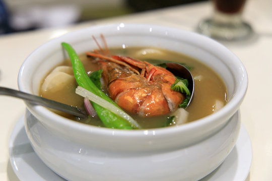 Popular filipino food sinigang na hipon