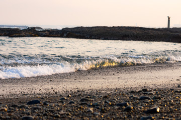 海 ビーチ 海岸 潮 満ち引き 波