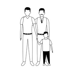 avatar men and little boy icon