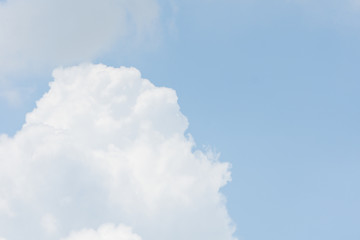 blue sky with white clouds	