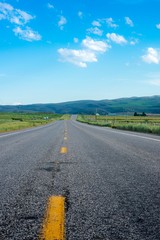 Empty Road and Blue Sky